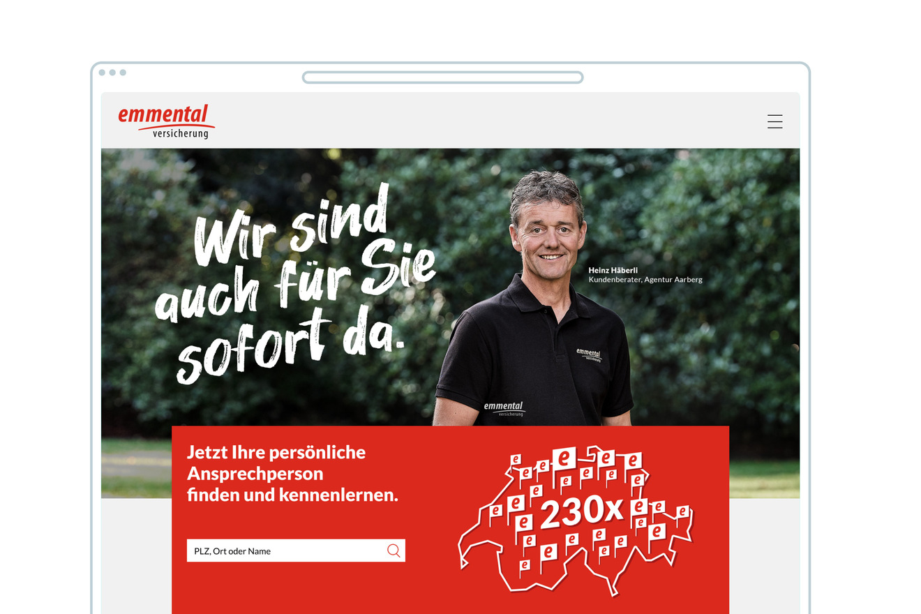 FORB Emmental Versicherung Landing Page